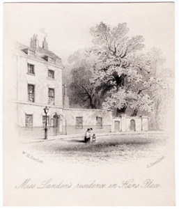 Miss Landon's residence in Hans Place